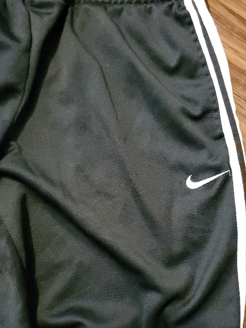 Nike Black Joggers with White Side Stripes - Picture 3 of 9
